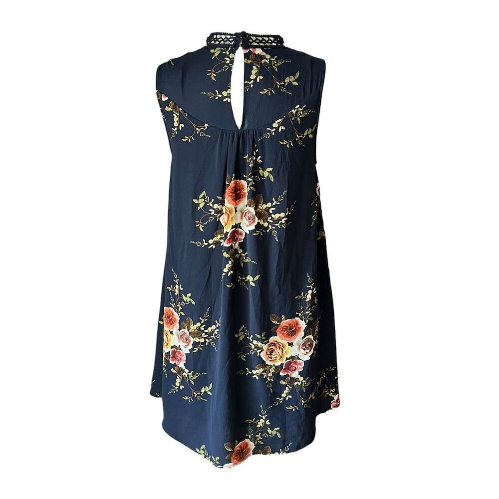 Altar'd State Women's XS Blue Floral Lace Sundress Short Casual Dress​​ - Picture 6 of 10
